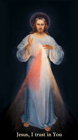 Picture of Jesus as the Divine Mercy